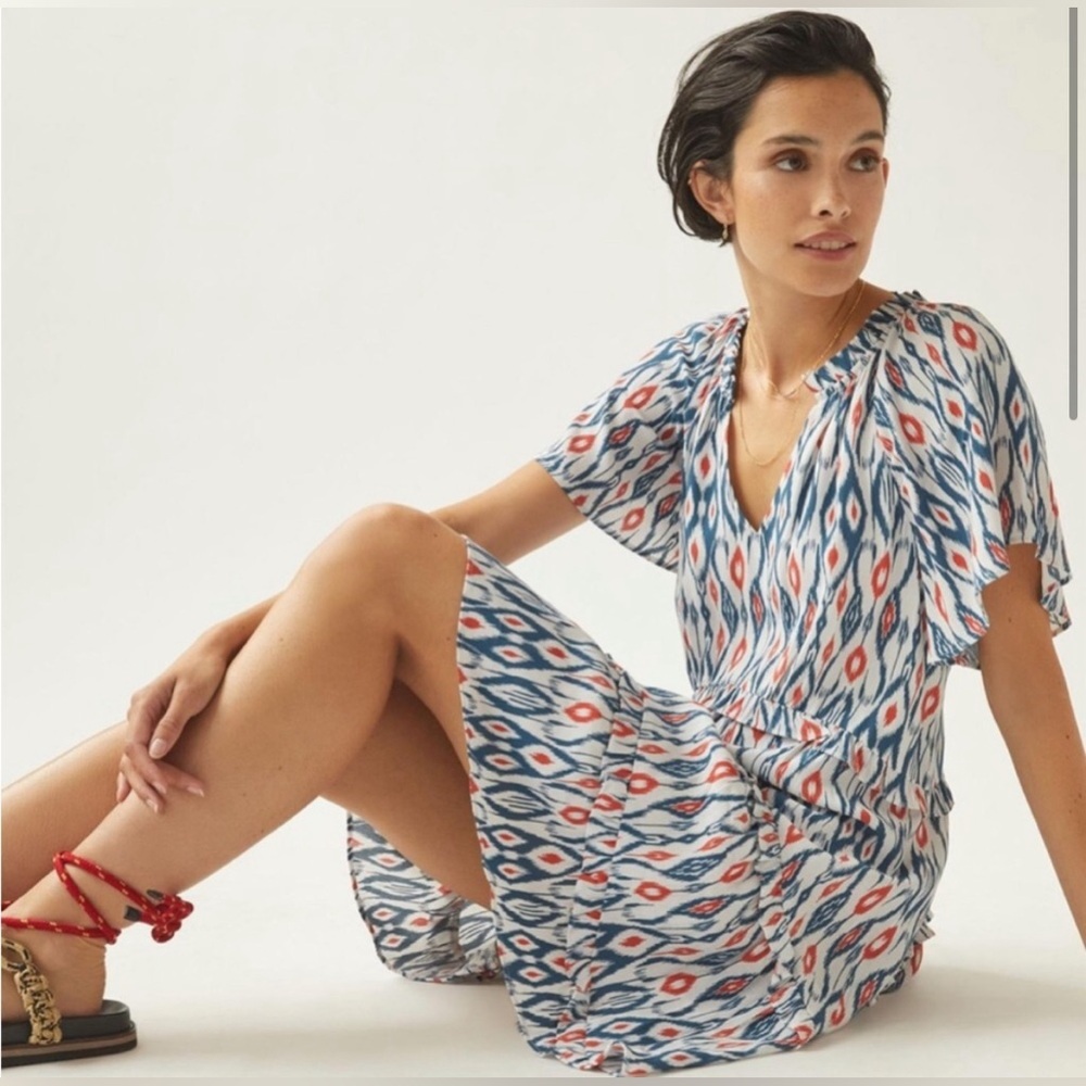 Anthropologie Robin Tiered Mini Dress